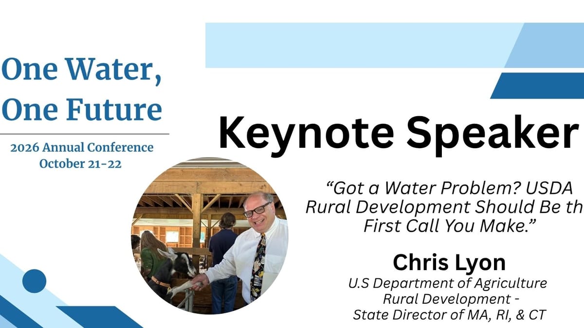New England Section AWWA Annual Conference 2026: One Water, One Future