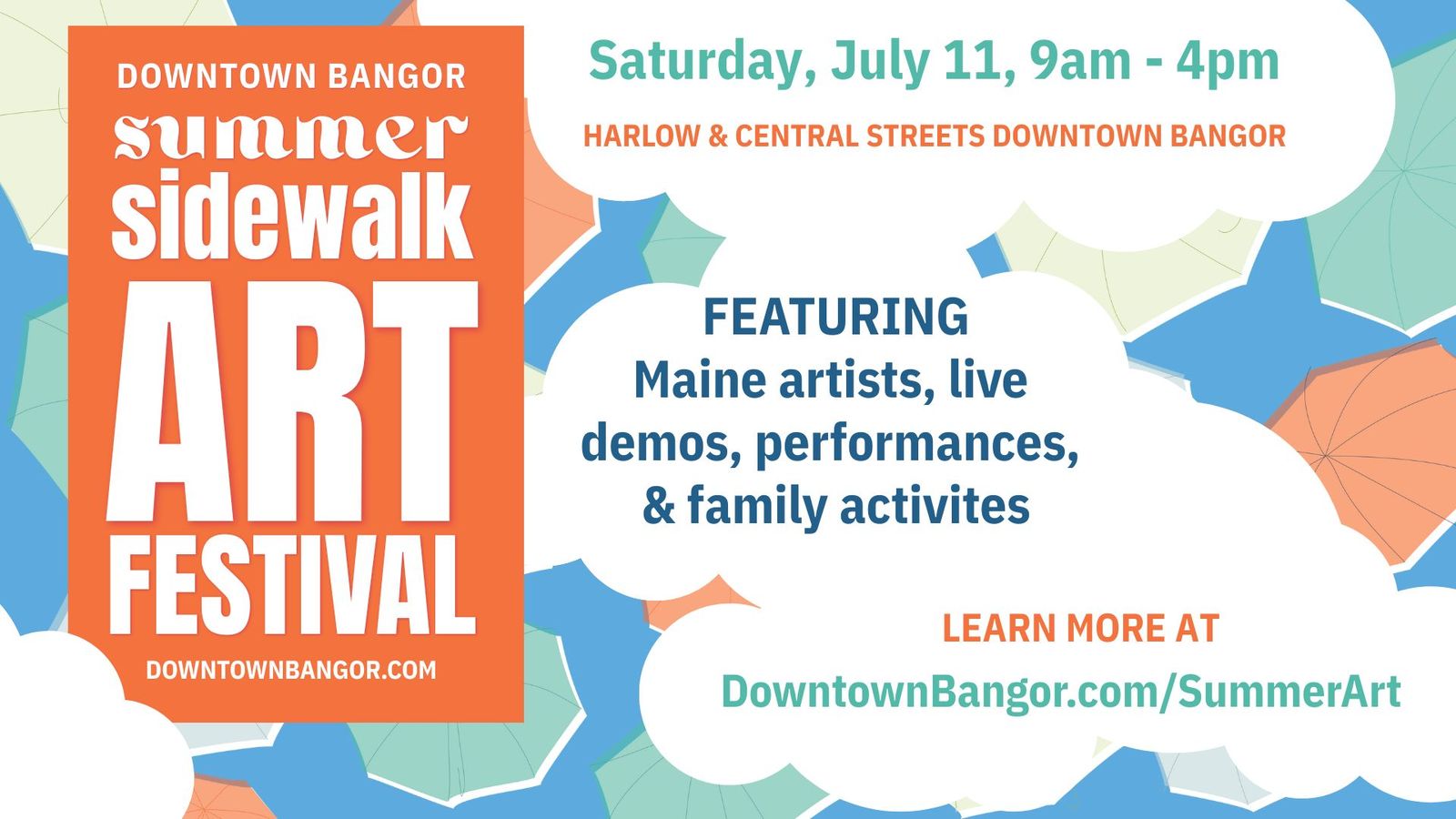 Downtown Bangor Sidewalk Art Festival 2026