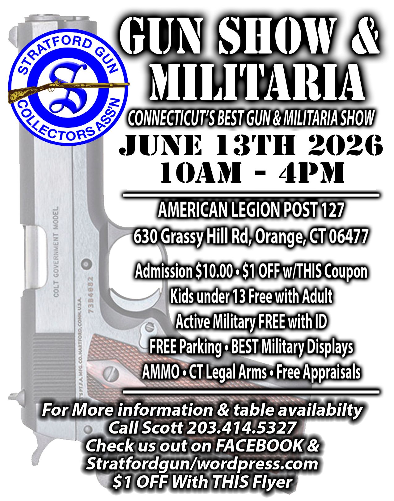 Stratford Gun Collectors Gun Show (January 2027)