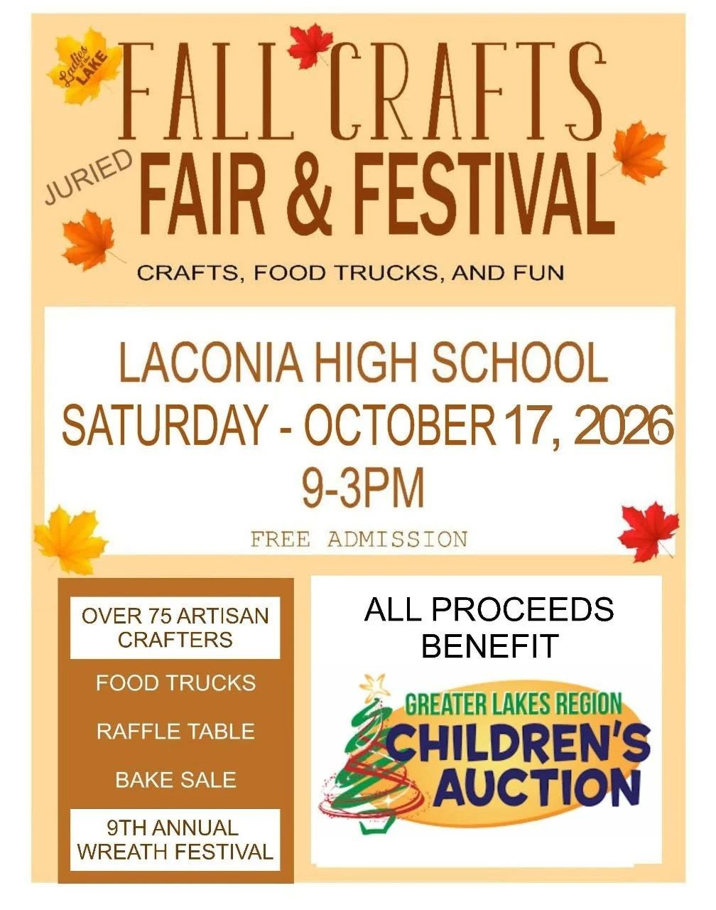 Ladies of the Lake Fall Crafts Fair & Festival