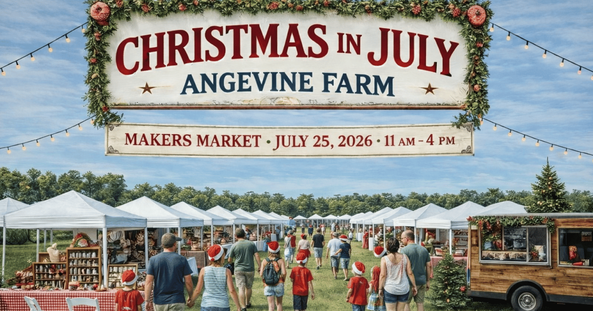 Christmas in July Makers Market at Angevine Farm 2026