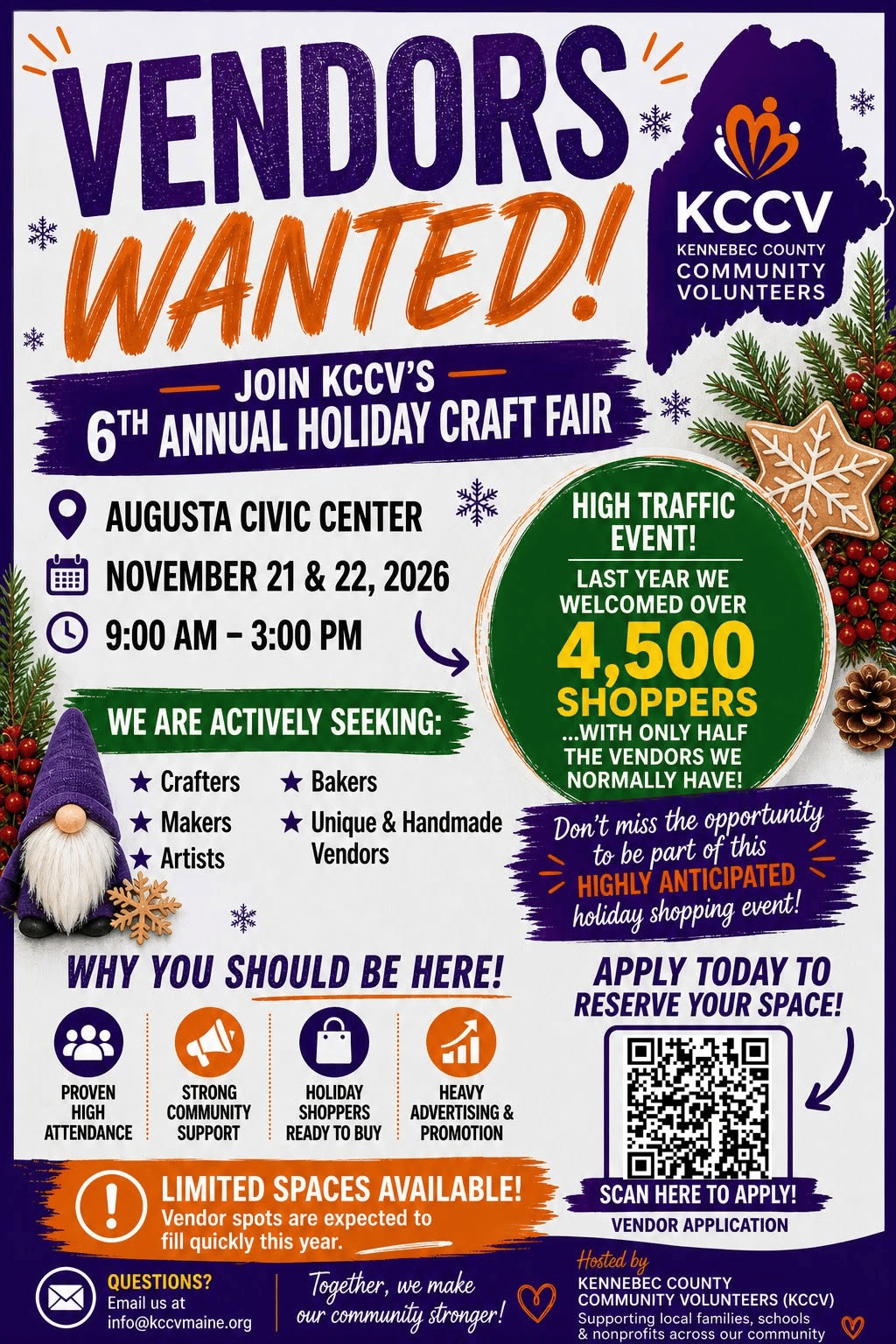 KCCV 6th Annual Holiday Craft Fair 2026