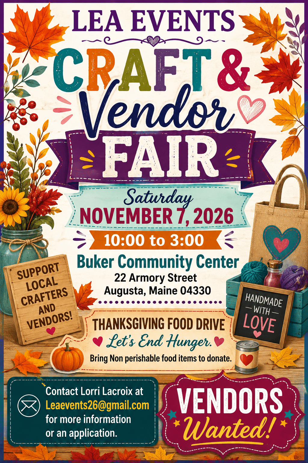 LEA Events Craft & Vendor Fair 2026
