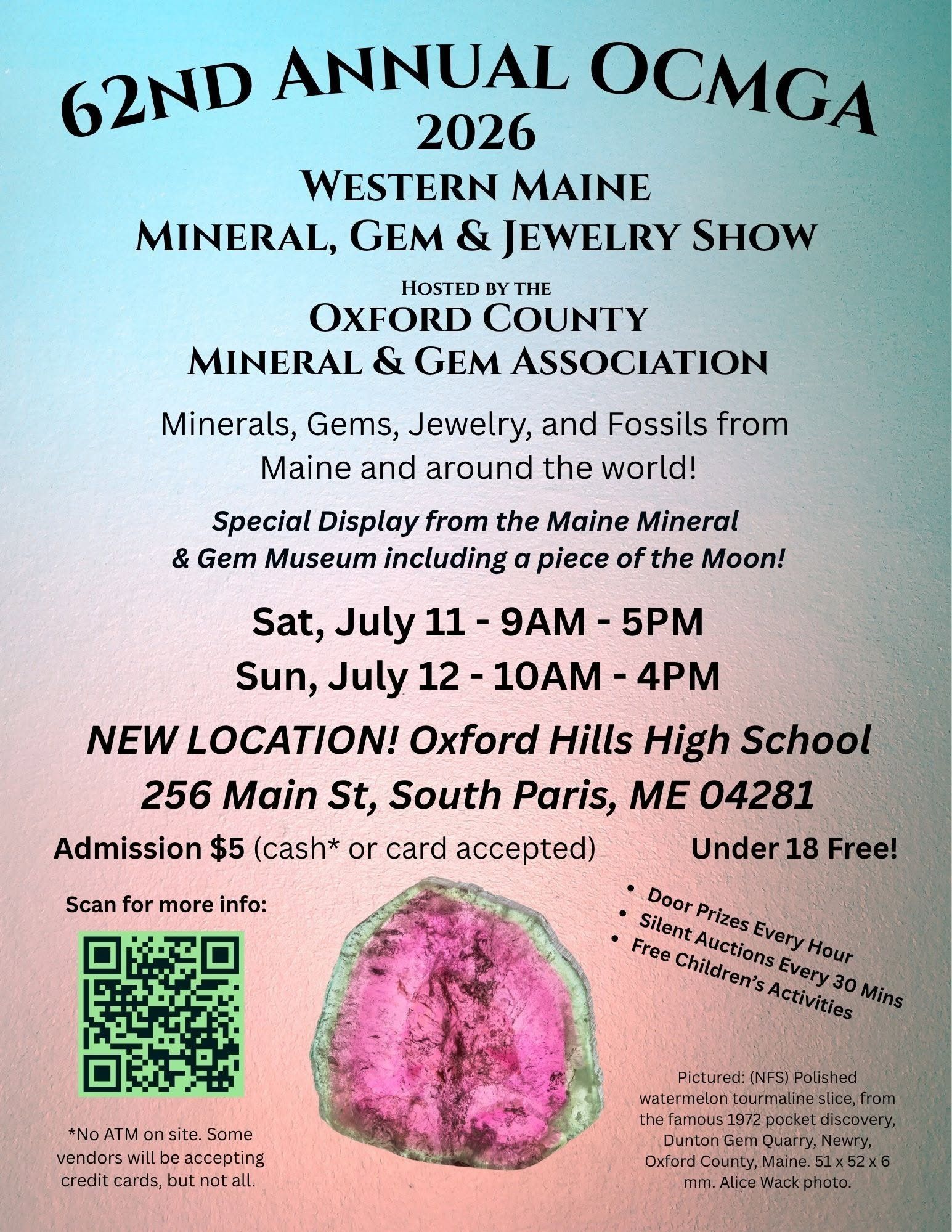 Western Maine Gem, Mineral and Jewelry Show 2026