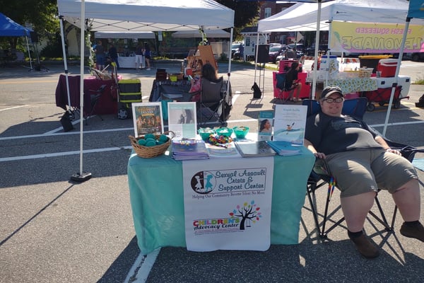 Sexual Assault Crisis & Support Center booth at the Winthrop Arts Fest