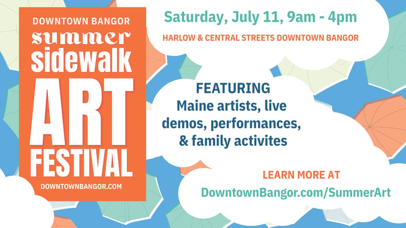 Photo of Downtown Bangor Sidewalk Art Festival 2026 event