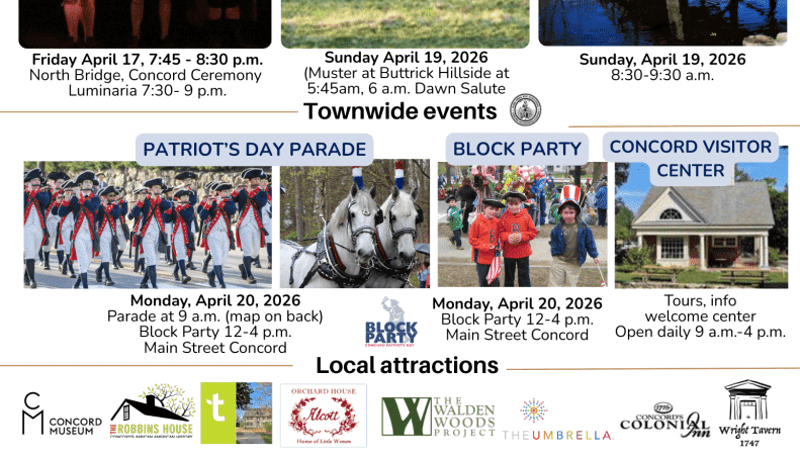 Photo of Concord Patriots' Day 2026 event