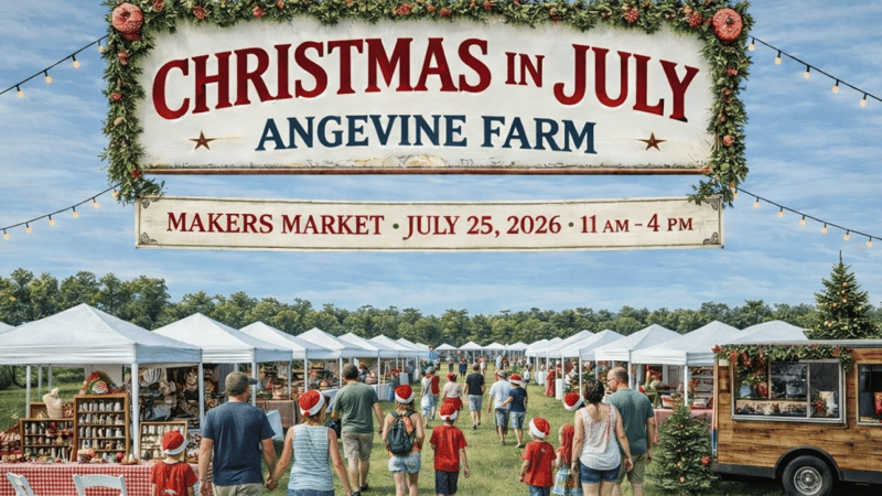 Photo of Christmas in July Makers Market at Angevine Farm 2026 event