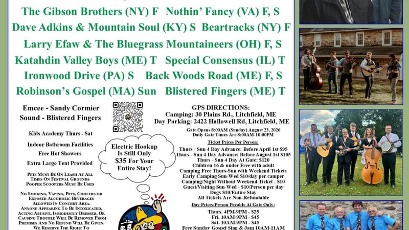 Photo of Litchfield Summer Family Bluegrass Festival 2026 event