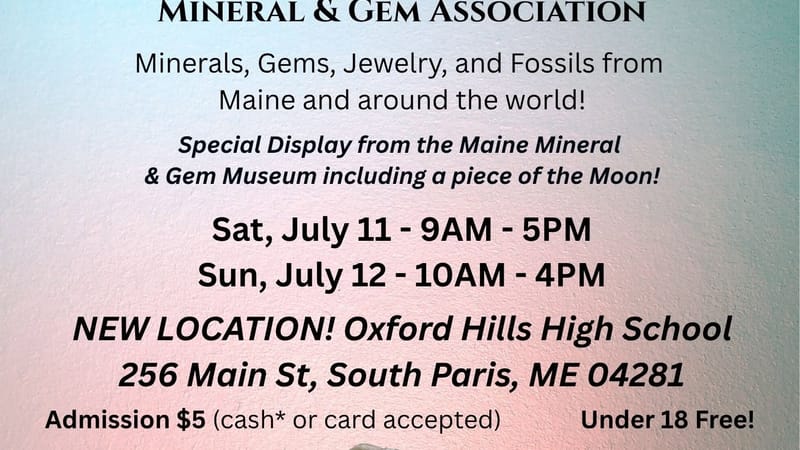 Photo of Western Maine Gem, Mineral and Jewelry Show 2026 event