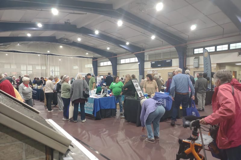 Exhibit hall at the Brunswick Recreation Center, People Plus Senior Health Expo 2026