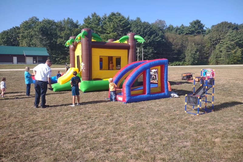 Inflatables and games area, New Gloucester Community Fair 2026